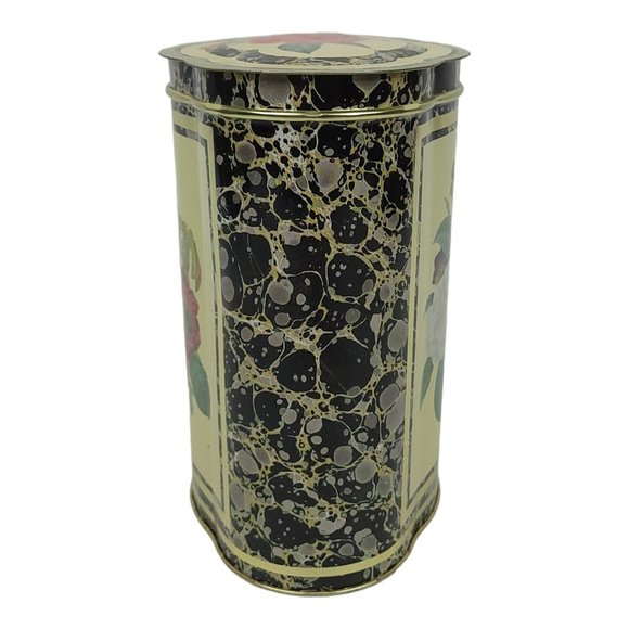 Vintage Raphael Tuck Sons Tin Container Floral Rose Storage Made In England - Picture 7 of 10